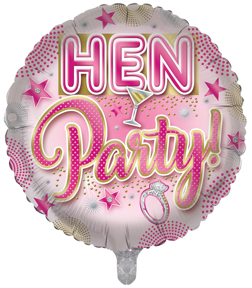 Pink Hen Party 18 Inch Foil Balloon