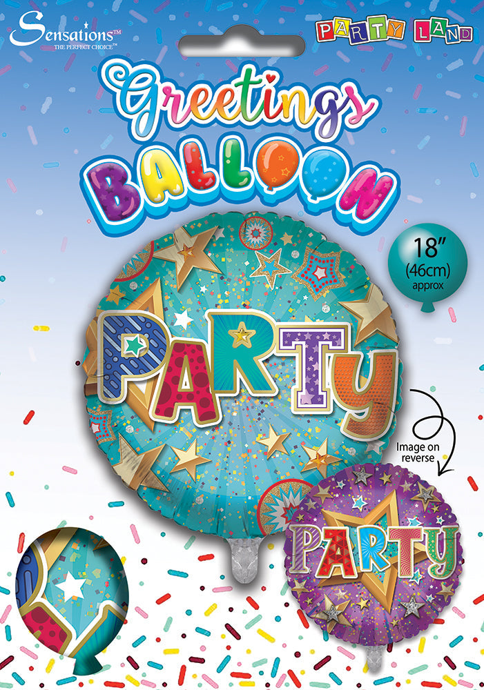 Party Stars 18 Inch Foil Balloon