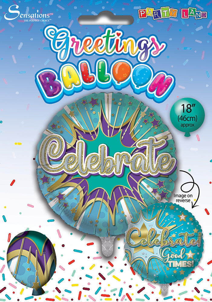 Celebrate Good Times 18 Inch Foil Balloon
