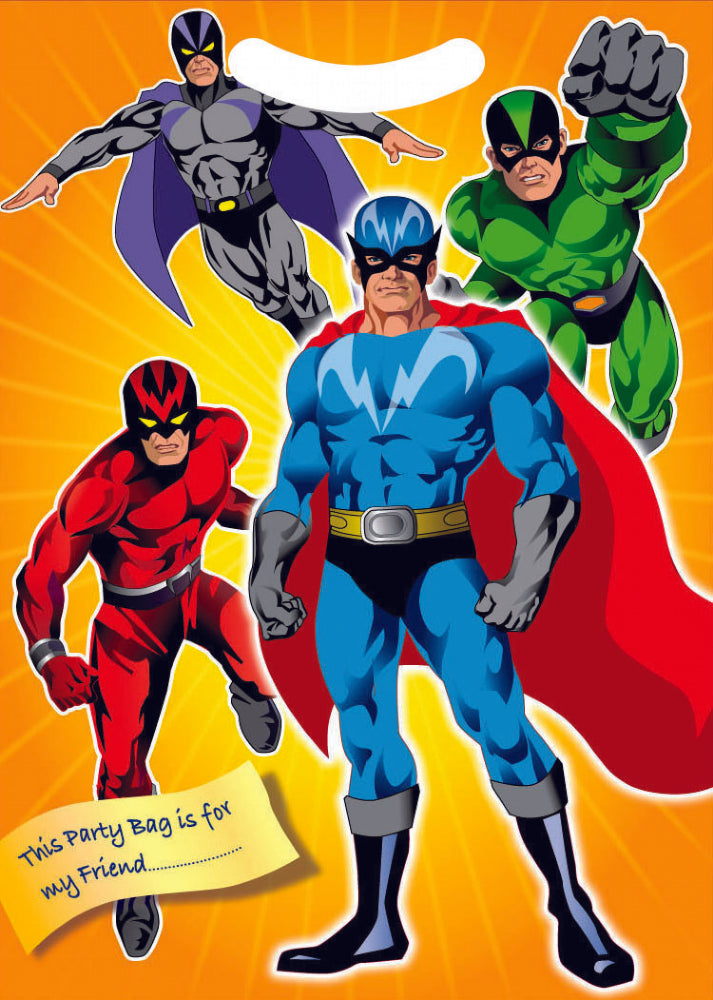 Super Hero Themed Party Loot Bag