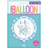 Blue Floral Elephant Round Foil Balloon 18''
