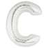 40'' SUPER SHAPE FOIL LETTER C - SILVER