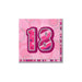 18TH BIRTHDAY NAPKINS PINK GLITZ (16PK)