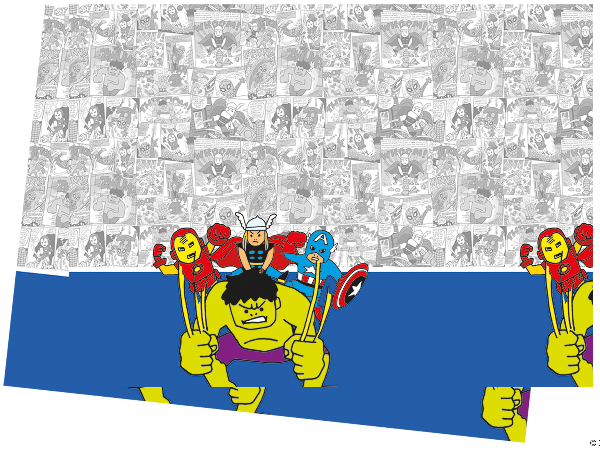 Pop Comic Table Cover
