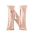 34'' SHAPE FOIL LETTER N - ROSE GOLD (ANAGRAM)