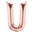 16'' Foil Letter U - Rose Gold Packaged Air Fill