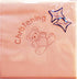 Pink Bear Christening Napkins 15pk