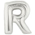40'' SUPER SHAPE FOIL LETTER R - SILVER