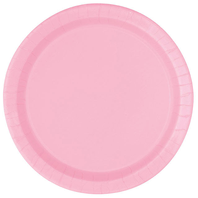 Soft Pink Paper Party Plates 8pk