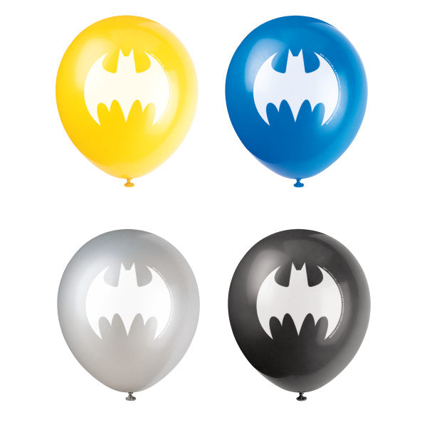 Batman 12'' Latex Balloons, 8pk