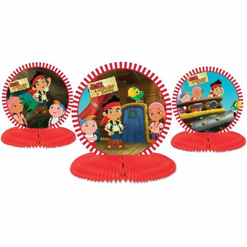 JAKE AND THE NEVERLAND PIRATES MINI CENTREPIECE 3PK