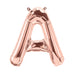 16'' Foil Letter A - Rose Gold Packaged Air Fill