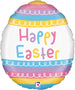 Pastel Stripes Easter Egg Balloon 18''