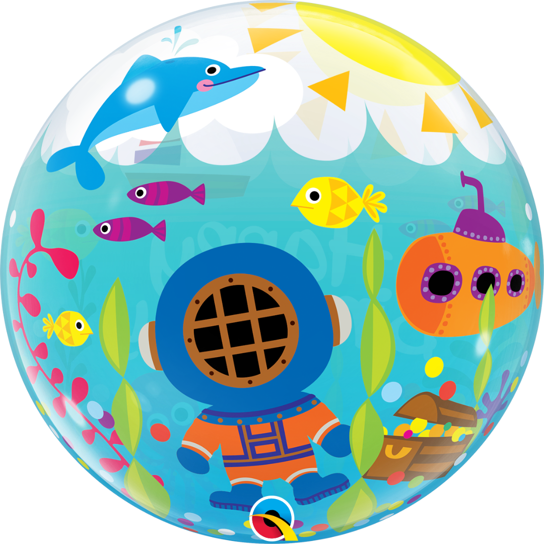 Maritime Fun Birthday Bubble Balloon