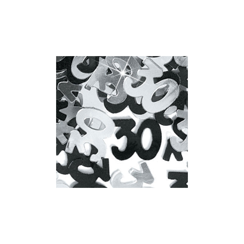 BLACK GLITZ 30 CONFETTI