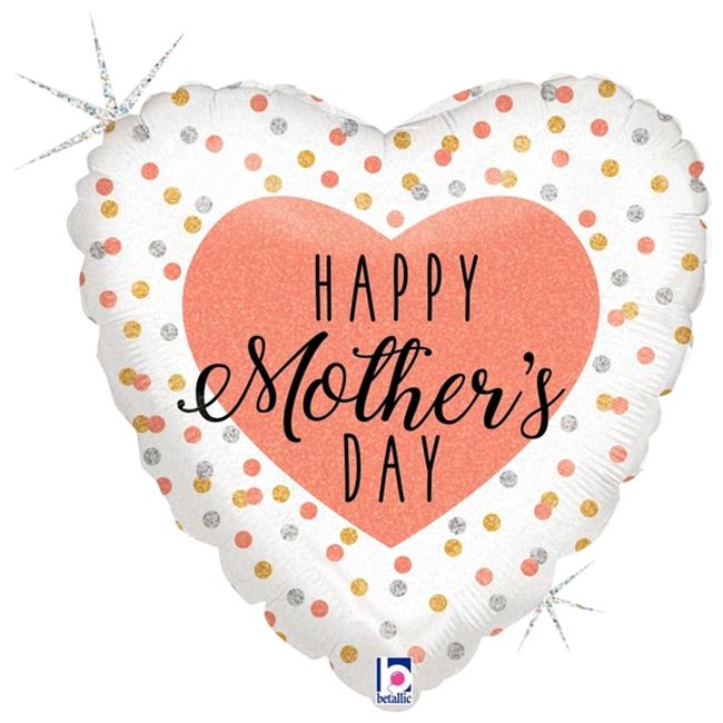 Glittering Rose Gold Mother's Day Holographic