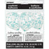Clear Latex Balloons with Caribbean Teal Confetti 12'', 6ct