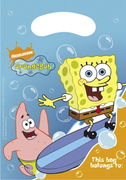 Sponge Bob Square Pants Party Bags 6pk
