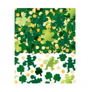 BIG PACK GREEN SHAMROCK CONFETTI 70G
