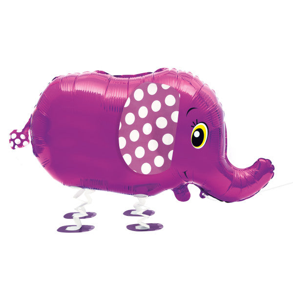 Walking Pet Elephant Foil Balloon