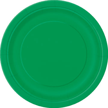 Emerald Green Paper Dessert Plates 8pk