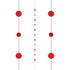 Red Balloon Tail Fun String 1.82m