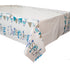 Plastic Blue Bunting Christening Tablecloth, 7ft X 4.5ft