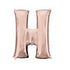 34'' SHAPE FOIL LETTER H - ROSE GOLD (ANAGRAM)