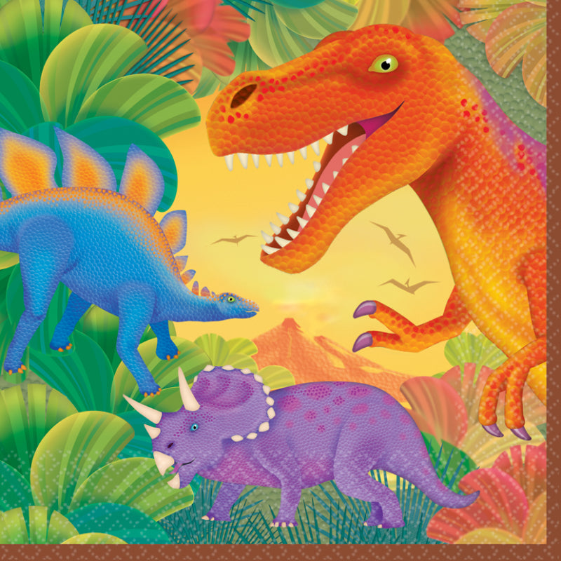 LUNCH NAPKIN PREHISTORIC PARTY 16PK