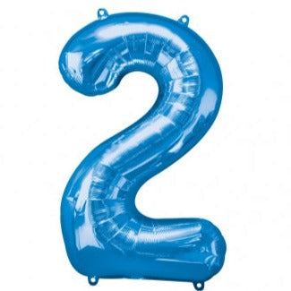 34'' SHAPE FOIL NUMBER 2 - BLUE (ANAGRAM)