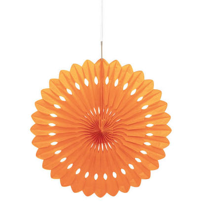 Solid Orange Fan Decoration