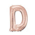 34'' SHAPE FOIL LETTER D - ROSE GOLD (ANAGRAM)