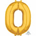 34'' SHAPE FOIL NUMBER 0 - GOLD (ANAGRAM)