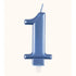 Metallic Blue Number 1 Candle