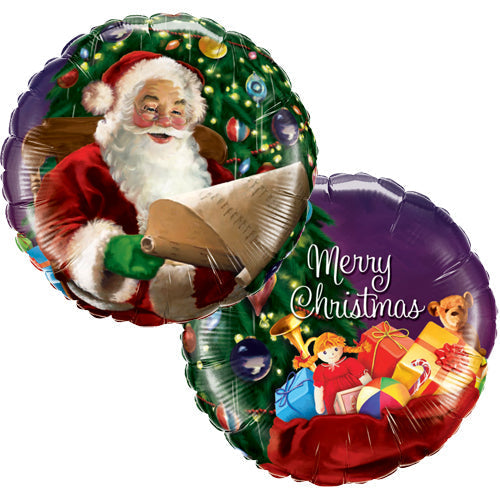 Santas Christmas List Foil Balloon
