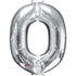 34'' SUPER SHAPE FOIL LETTER O - SILVER (ANAGRAM)
