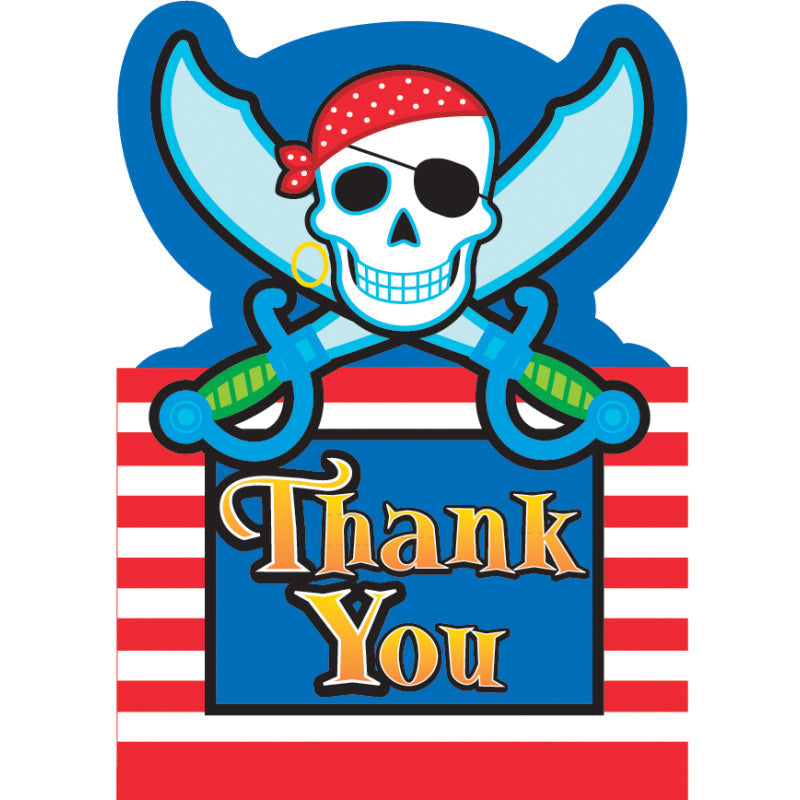 THANK YOU PIRATE PARTY 8PK
