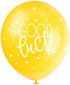 Pearlised Latex Assorted Good Luck Balloons, Pack of 5