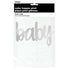 Silver Baby Cake Topper