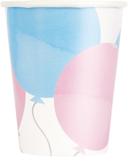 Gender Reveal Paper Cups 8pk