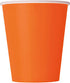 Orange Paper Party Cups 8pk