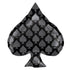18'' FOIL SHAPE BLACK SPADE