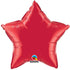 36'' STAR RUBY RED PLAIN FOIL