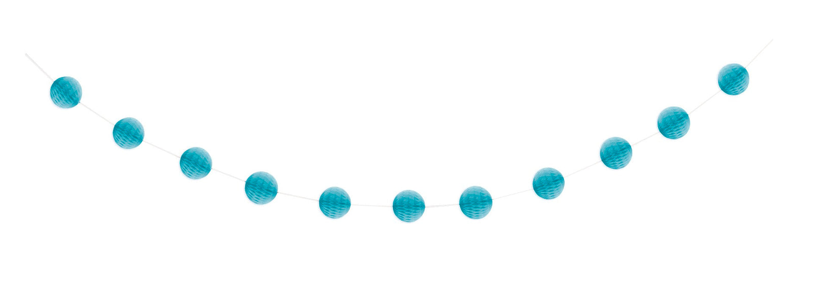 Soft Blue Honeycomb Ball Garland