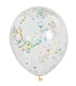 Multi-Coloured Confetti Balloons 6pk