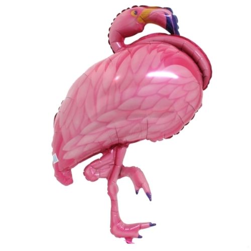 FLAMINGO SHAPE FOIL 27''/69cm w x 35''/89cm h