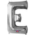 34'' SUPER SHAPE FOIL LETTER E SILVER (ANAGRAM)