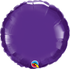 18'' ROUND QUARTZ PURPLE PLAIN FOIL (Flat)
