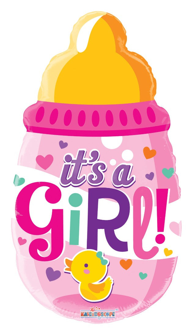 20'' BABY GIRL BOTTLE SHAPE FOIL BALLOON