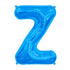 16'' Foil Letter Z - Blue Packaged Air Fill
